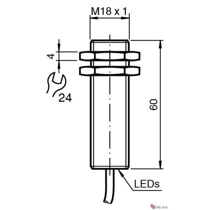 Індуктивний датчик Pepperl+Fuchs NBB5-18GM60-WS-5M