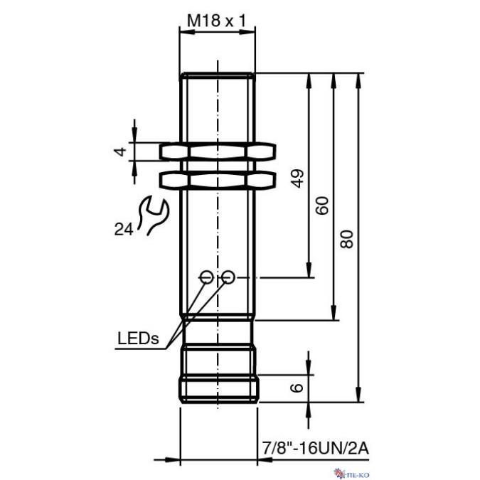 Індуктивний датчик Pepperl+Fuchs NBB5-18GM80-WS-V93