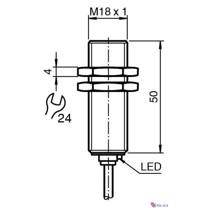 Індуктивний датчик Pepperl+Fuchs NBB5-18GS50-Z4L-3G-3D