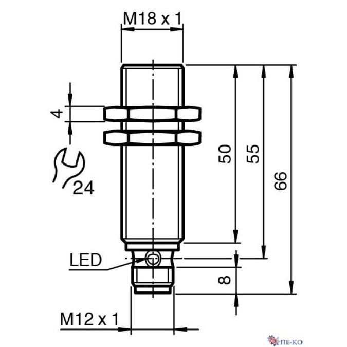Індуктивний датчик Pepperl+Fuchs NBB5-18GS50-Z4L-V1-3G-3D