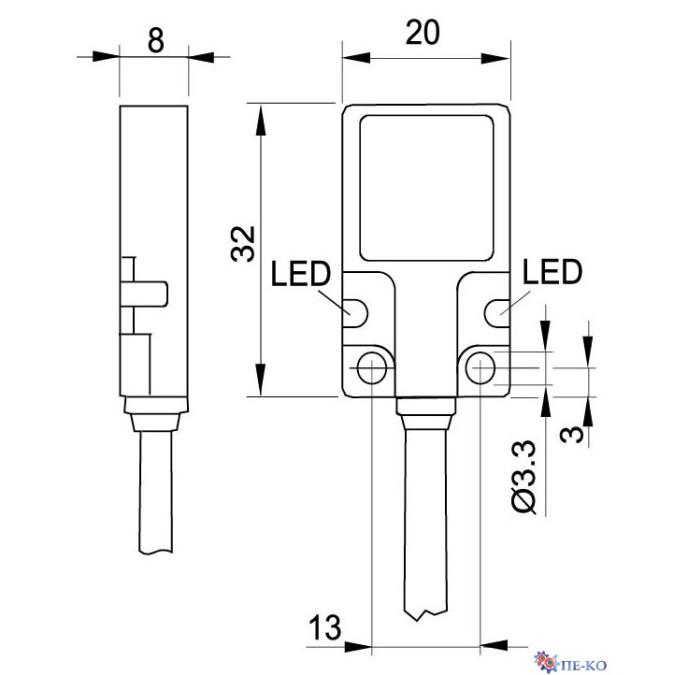 Індуктивний датчик Pepperl+Fuchs NBB7-F104M-A0