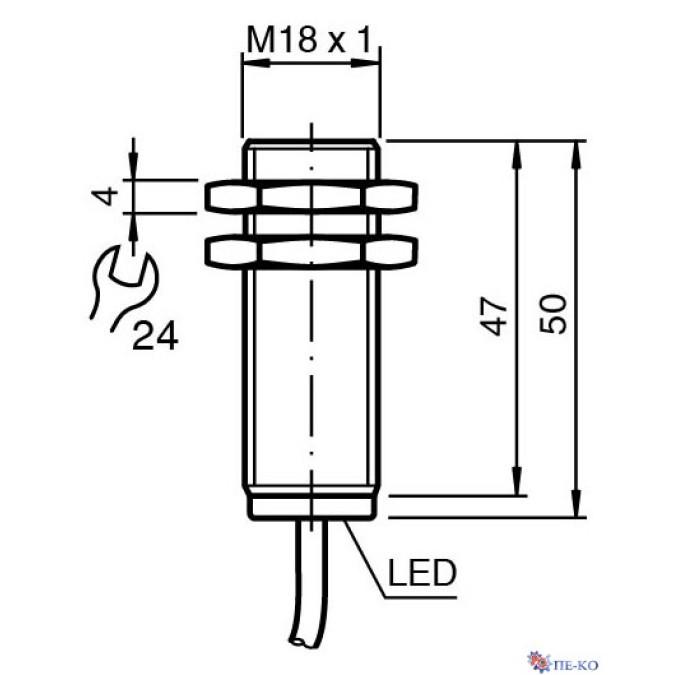 Індуктивний датчик Pepperl+Fuchs NBB8-18GM50-E2-3G-3D