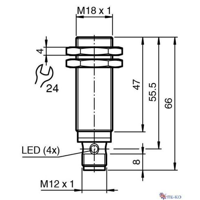 Індуктивний датчик Pepperl+Fuchs NBB8-18GM50-E2-V1-Y0011