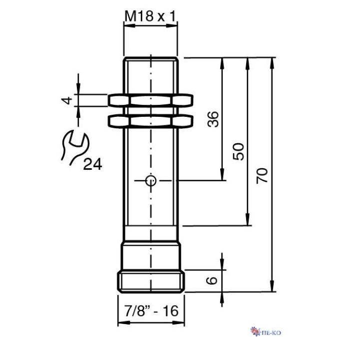 Індуктивний датчик Pepperl+Fuchs NBB8-18GM70-E2-V94