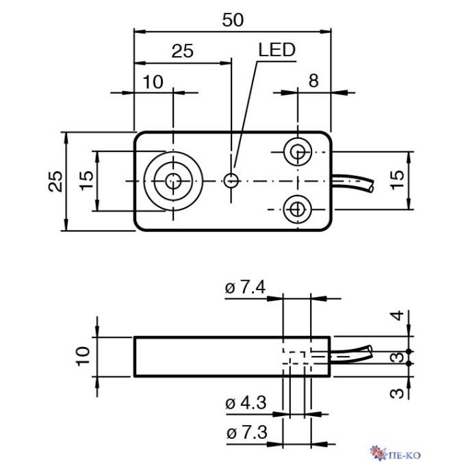 Індуктивний датчик Pepperl+Fuchs NBB8-F33-E3-M