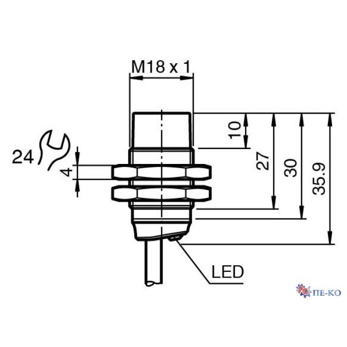 Індуктивний датчик Pepperl+Fuchs NBN12-18GM30-A0