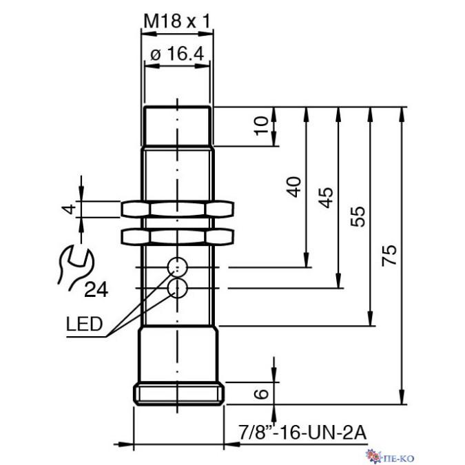 Індуктивний датчик Pepperl+Fuchs NBN15-18GM55-US-V93