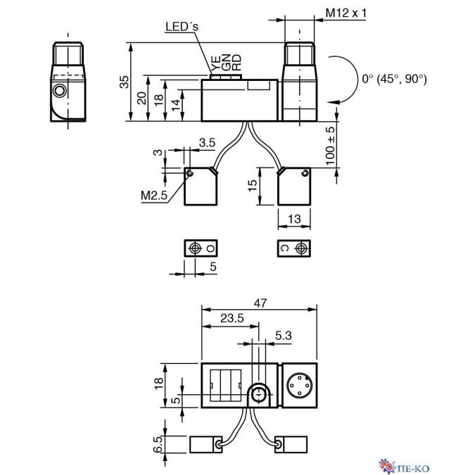 Індуктивний датчик Pepperl+Fuchs NBN2-F581-100S16-E8-V1