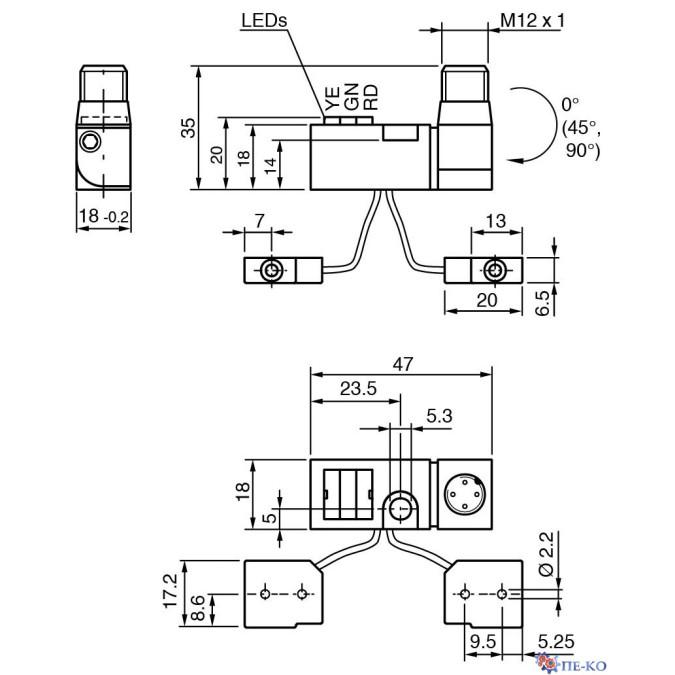 Індуктивний датчик Pepperl+Fuchs NBN2-F581-140S6-E8-V1