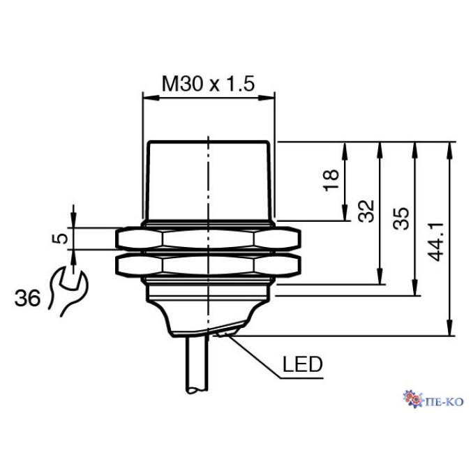 Індуктивний датчик Pepperl+Fuchs NBN25-30GM35-E2