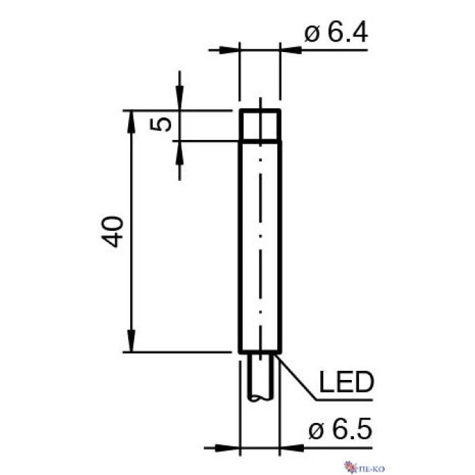 Індуктивний датчик Pepperl+Fuchs NBN3-6,5S40-E0-PUR