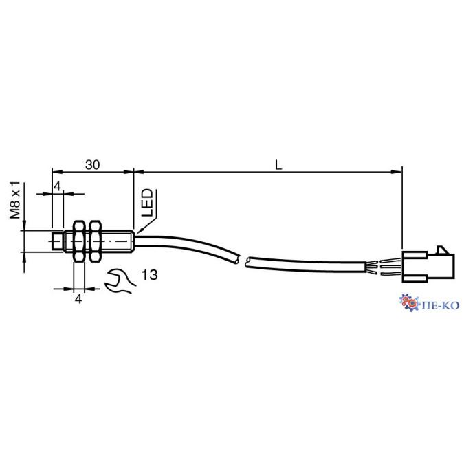 Індуктивний датчик Pepperl+Fuchs NBN3-8GM30-E2-Y319327
