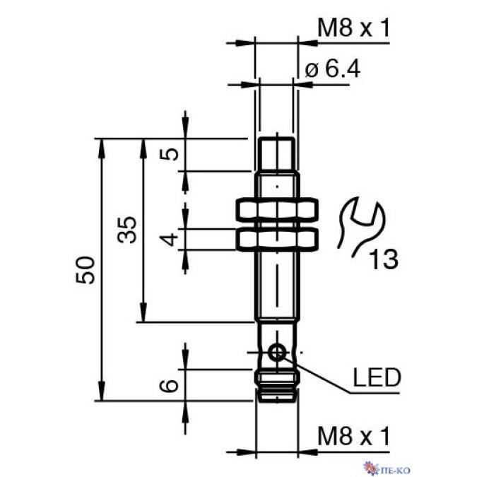 Індуктивний датчик Pepperl+Fuchs NBN3-8GS35-E2-V3