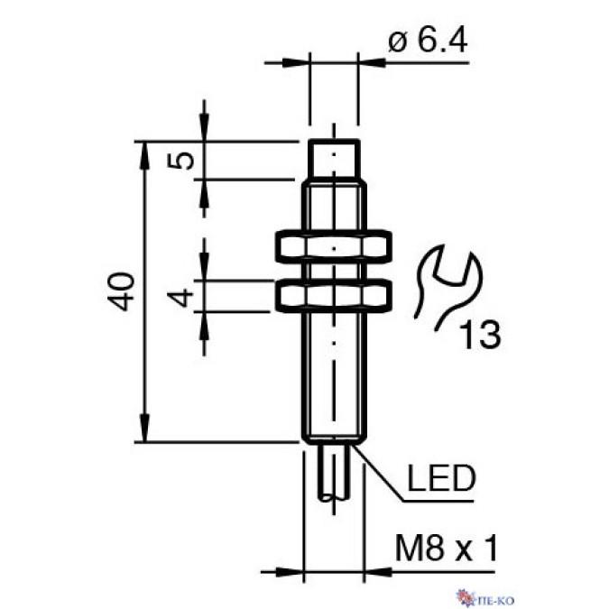 Індуктивний датчик Pepperl+Fuchs NBN3-8GS40-E2-PUR