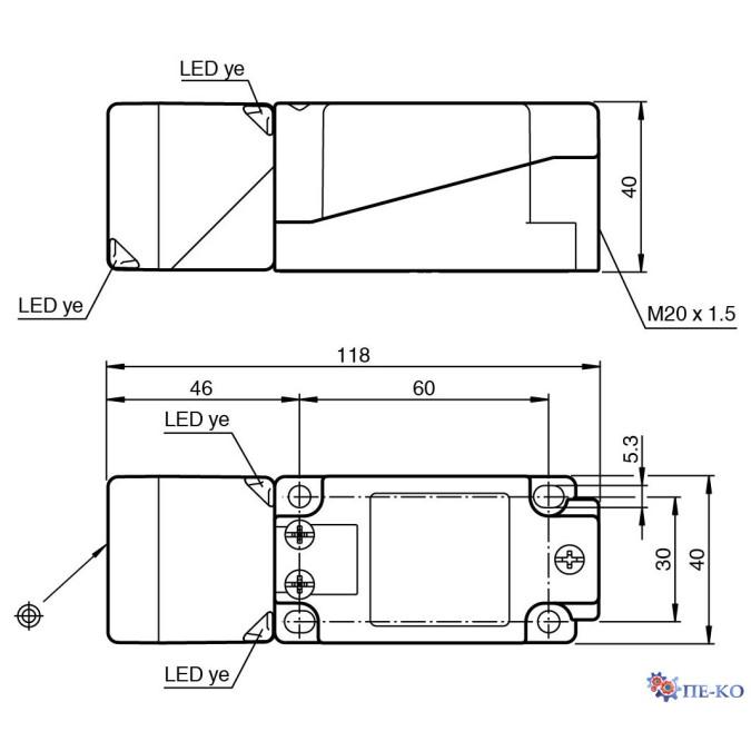 Індуктивний датчик Pepperl+Fuchs NBN30-U1-Z2