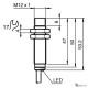 Індуктивний датчик Pepperl+Fuchs NBN4-12GM50-E2-5M-PUR
