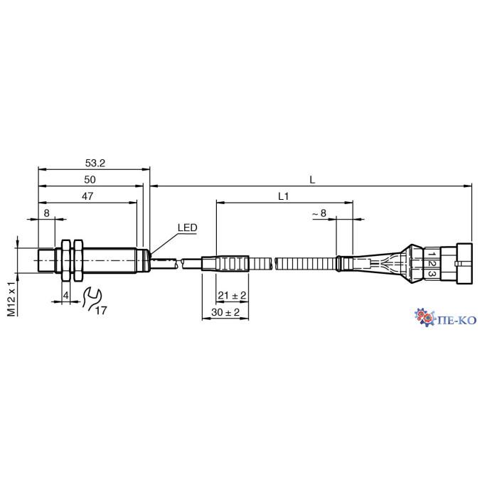 Індуктивний датчик Pepperl+Fuchs NBN4-12GM50-E2-Y0178