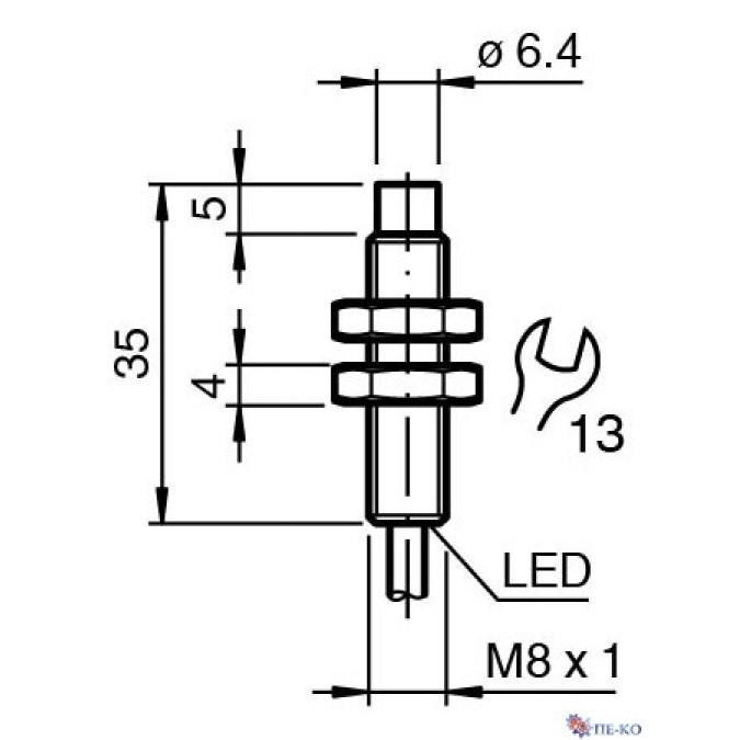 Індуктивний датчик Pepperl+Fuchs NBN4-8GM35-E2