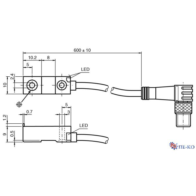 Індуктивний датчик Pepperl+Fuchs NBN4-F29A-E2-C-0,6M-V3