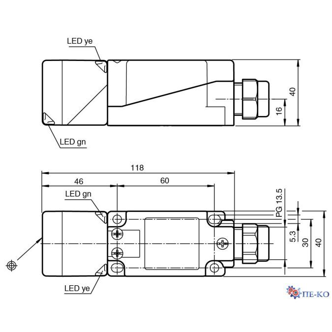 Індуктивний датчик Pepperl+Fuchs NBN40-U10-E2