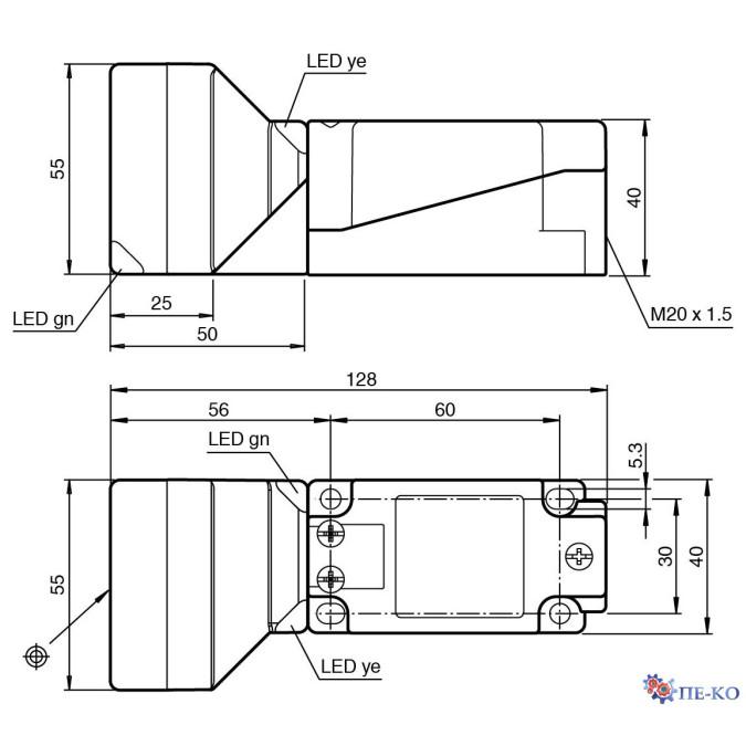 Індуктивний датчик Pepperl+Fuchs NBN40-U1L-A2-T