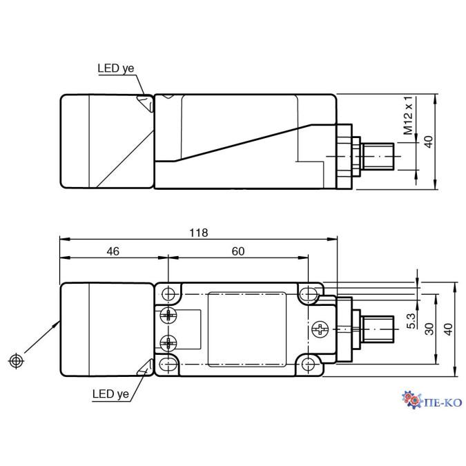 Індуктивний датчик Pepperl+Fuchs NBN40-U4-Z2-V1