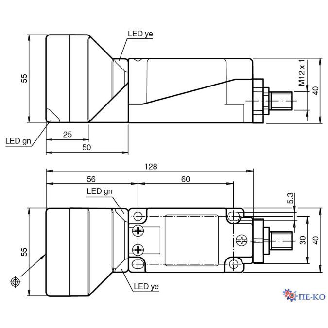 Індуктивний датчик Pepperl+Fuchs NBN40-U4L-A2-V1