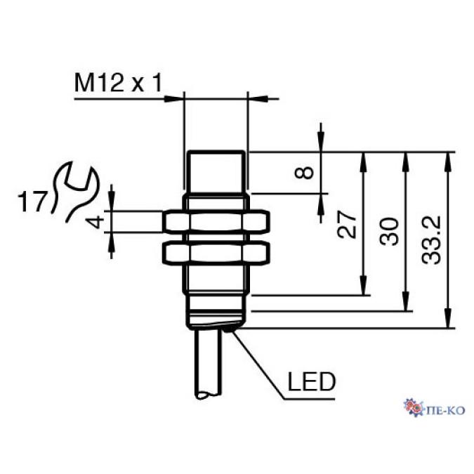 Індуктивний датчик Pepperl+Fuchs NBN8-12GM30-A2