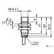 Індуктивний датчик Pepperl+Fuchs NBN8-12GM30-E2-0,4M-PUR-V3