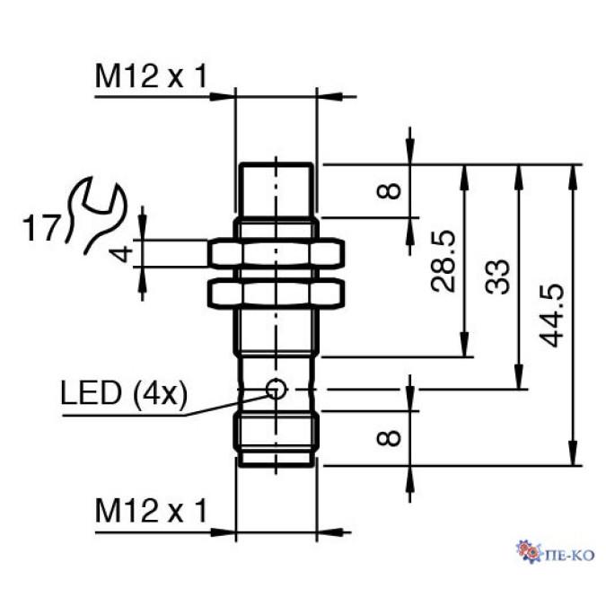 Індуктивний датчик Pepperl+Fuchs NBN8-12GM30-E2-V1