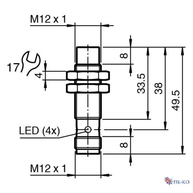 Індуктивний датчик Pepperl+Fuchs NBN8-12GM35-E3-V1