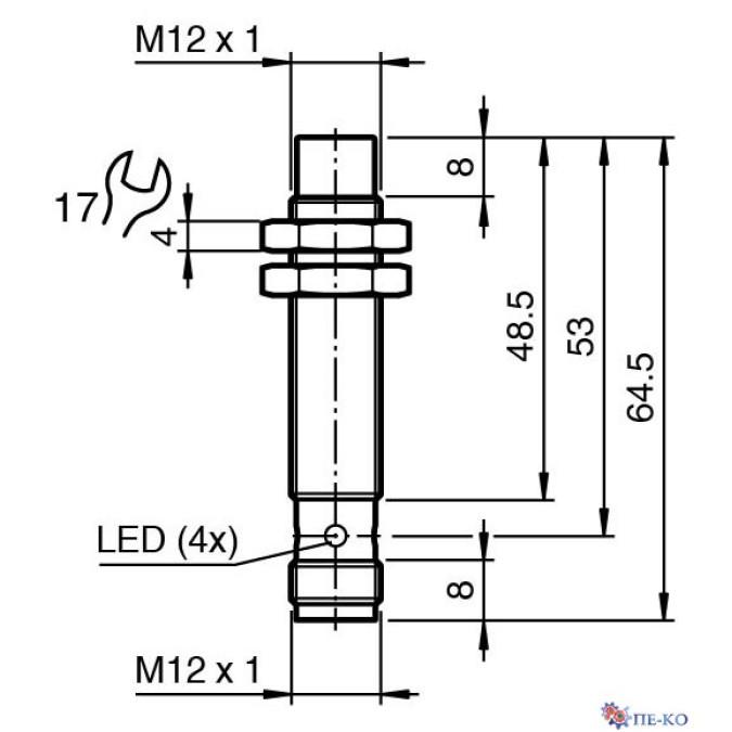 Індуктивний датчик Pepperl+Fuchs NBN8-12GM50-A0-V1
