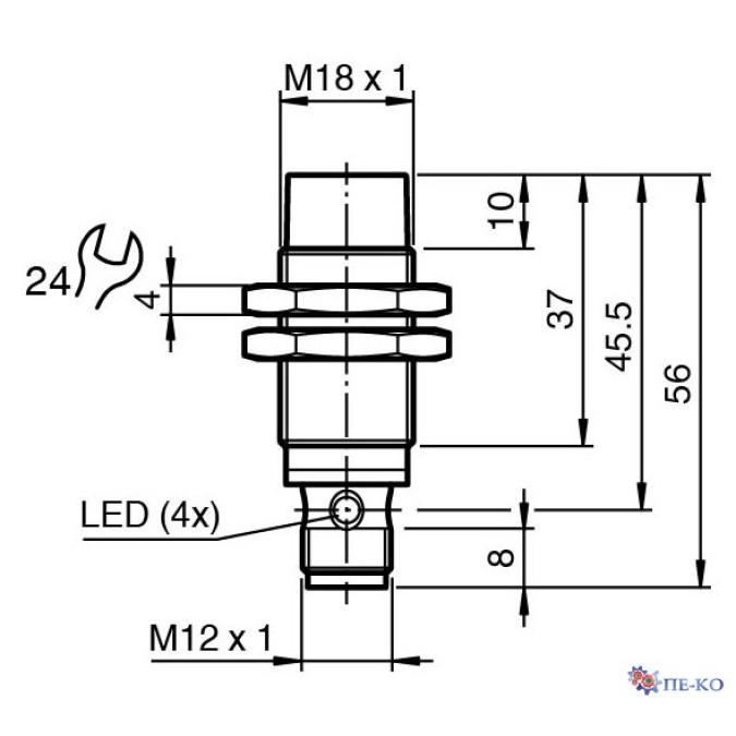 Індуктивний датчик Pepperl+Fuchs NBN8-18GM40-E3-V1