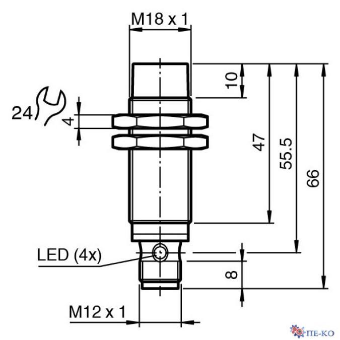 Індуктивний датчик Pepperl+Fuchs NBN8-18GM50-E0-V1