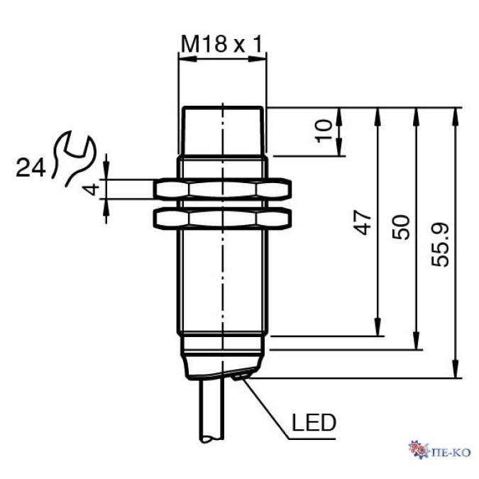 Індуктивний датчик Pepperl+Fuchs NBN8-18GM50-E0-Y0025