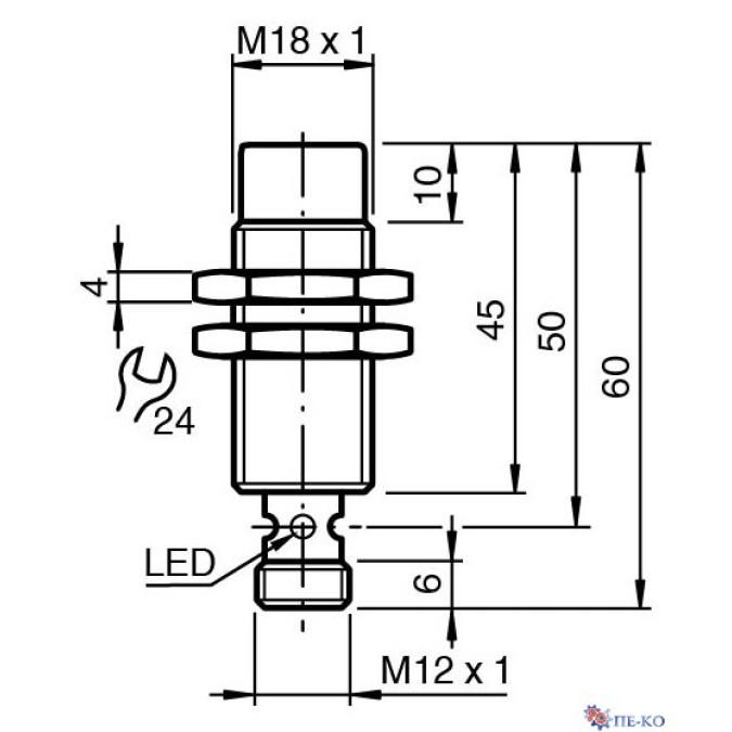 Індуктивний датчик Pepperl+Fuchs NCN12-18GM50-Z4-V1