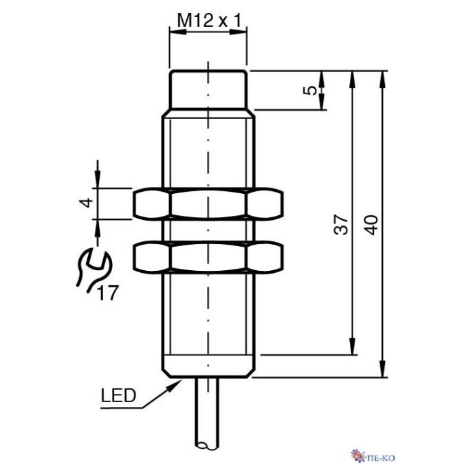 Індуктивний датчик Pepperl+Fuchs NCN4-12GM40-Z0-3G-3D