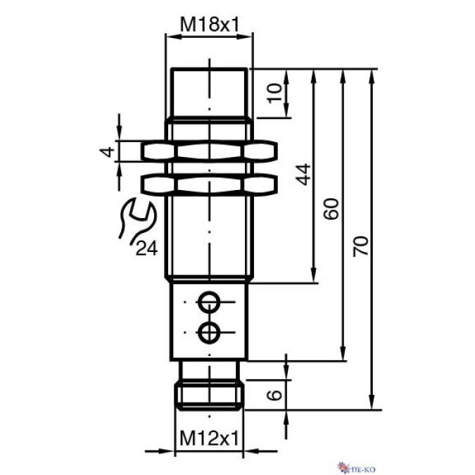 Індуктивний датчик Pepperl+Fuchs NCN8-18GM60-B3B-V1