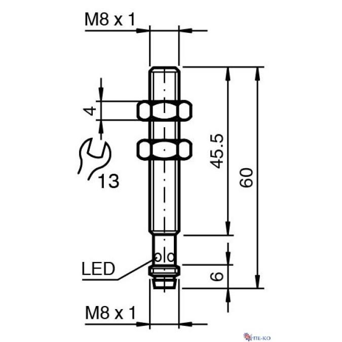 Індуктивний датчик Pepperl+Fuchs NEB4-8GM50-E2-V3