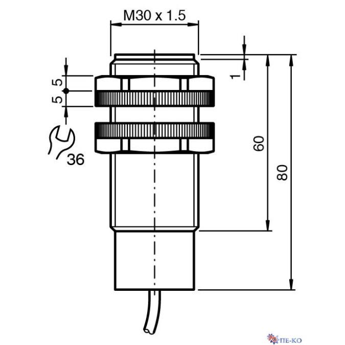 Індуктивний датчик Pepperl+Fuchs NJ10-30GK-E2-T