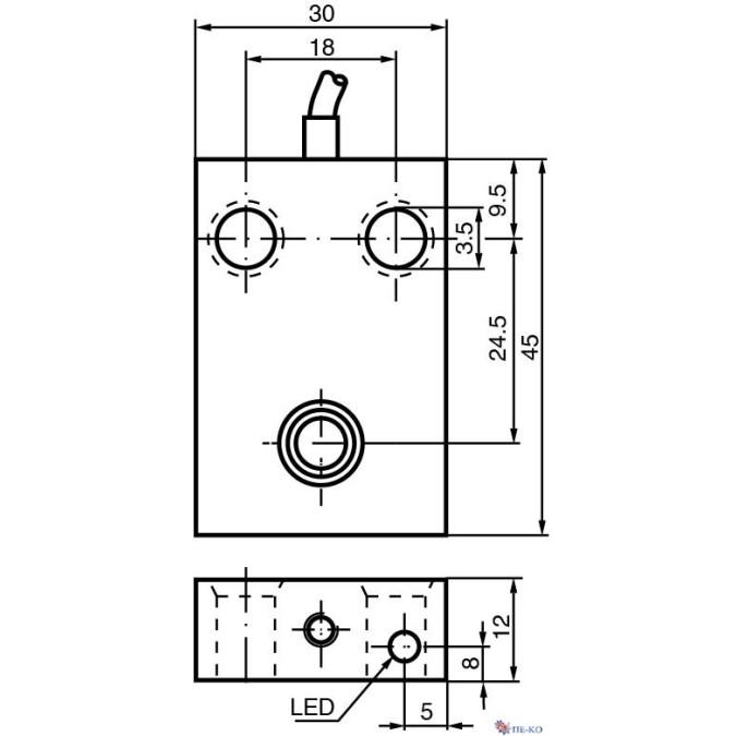 Індуктивний датчик Pepperl+Fuchs NJ10-F-E2-10M-Y89586
