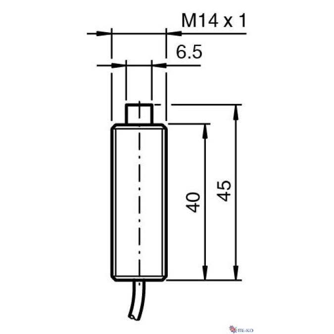Індуктивний датчик Pepperl+Fuchs NJ1,5-6,5-E2-G-5M