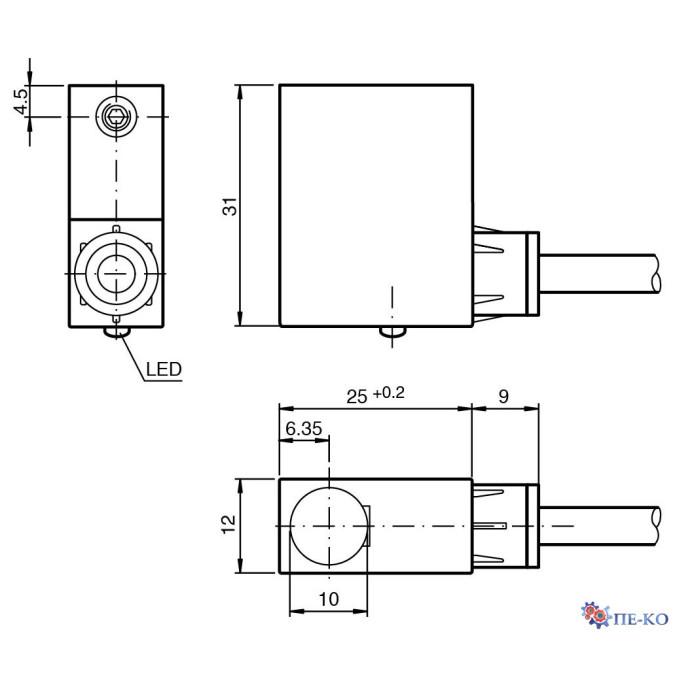 Індуктивний датчик Pepperl+Fuchs NJ1,5-F2-E2