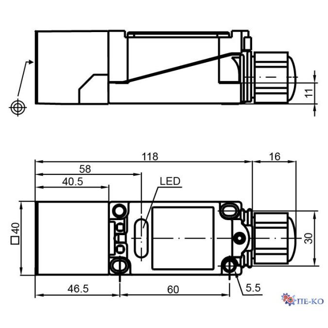 Індуктивний датчик Pepperl+Fuchs NJ20+U1+E2-Y287109