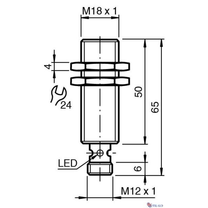 Індуктивний датчик Pepperl+Fuchs NJ5-18GM50-A2-V1-Y243870