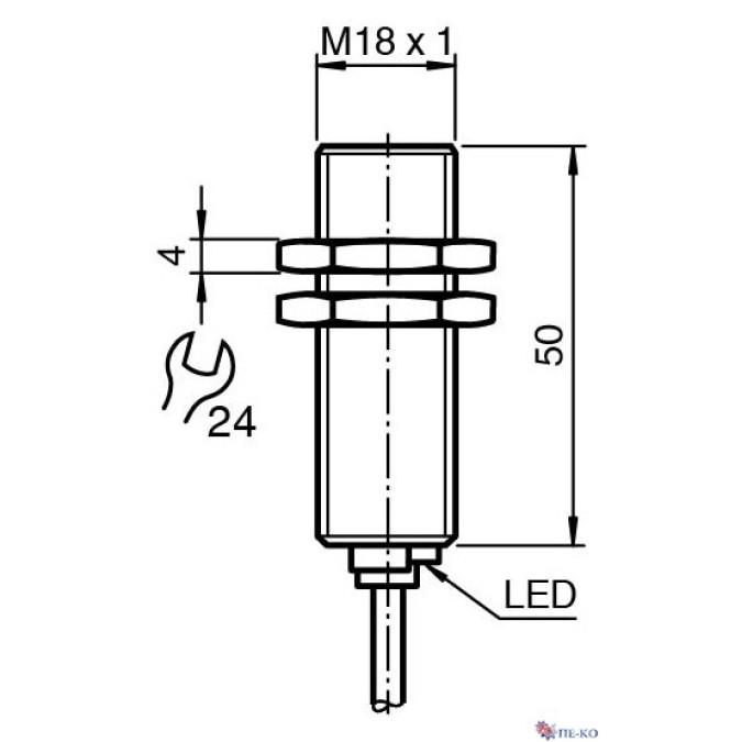 Індуктивний датчик Pepperl+Fuchs NJ5-18GM50-E2-3G-3D-5M