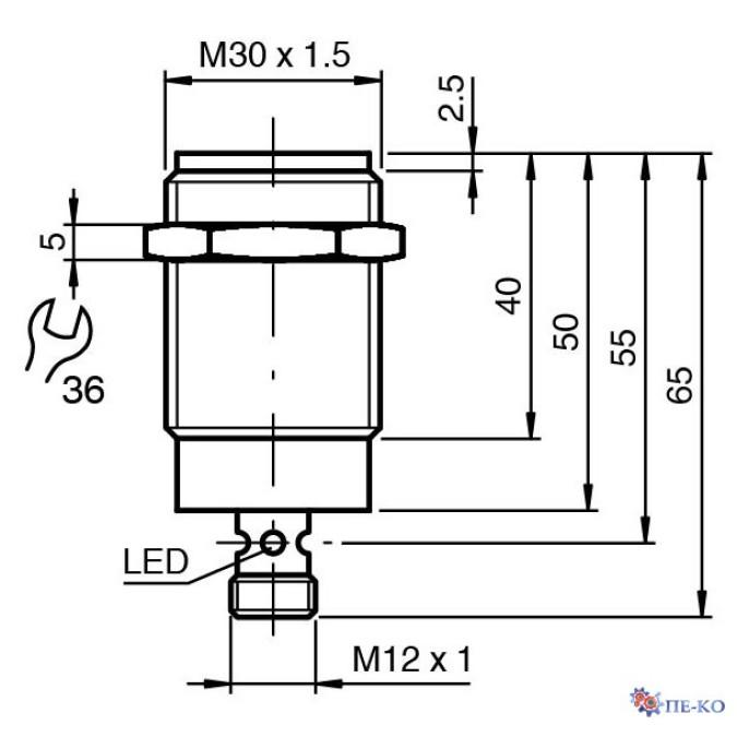 Індуктивний датчик Pepperl+Fuchs NMB15-30GM65-E0-V1