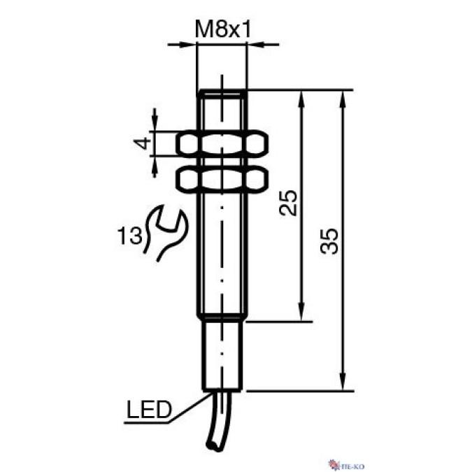 Індуктивний датчик Pepperl+Fuchs NMB1,5-8GM35-E0-FE