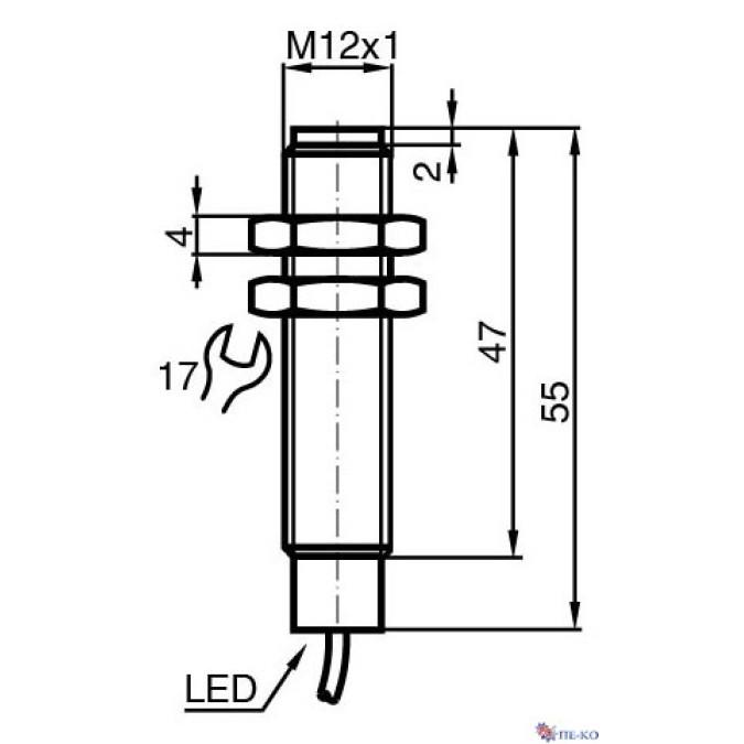 Індуктивний датчик Pepperl+Fuchs NMB2-12GM55-E0-FE