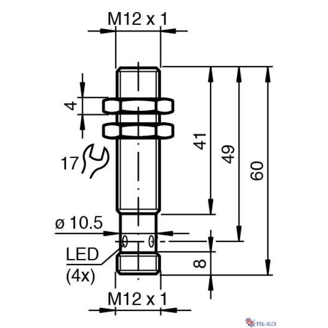 Індуктивний датчик Pepperl+Fuchs NMB6-12GH50-E2-V1
